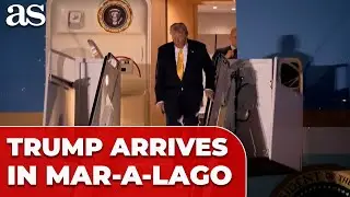 TRUMP'S epic AIR FORCE ONE landing at MAR-A-LAGO