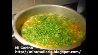 SOPA DE GARBANZOS | Mi Cocina