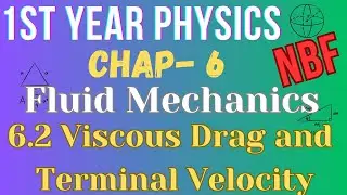 6.2 Viscous Drag and Terminal velocity | Class 11 | Physics | National Book Foundation