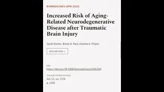 Increased Risk of Aging-Related Neurodegenerative Disease after Traumatic Brain Injury | RTCL.TV