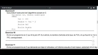 exo 9 - 10 Fiche de TD (Python)