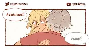 kaveh's back pain (haikaveh) [GENSHIN IMPACT - COMIC MEME]