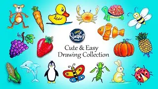 Cute and Easy Drawing Collection in 1 Hour - Beginners Tutorial