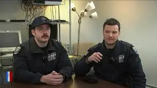Crews practicing joint rescue training save man who fell through ice