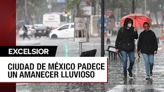 Ciudad de México amanece hoy martes con fuerte lluvia