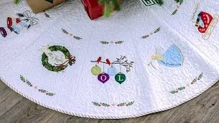 Collectible Christmas: Sing Noel Tree Skirt & Ornaments for Machine Embroidery