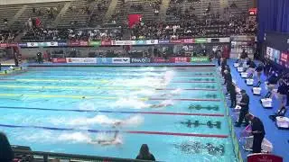 DYLAN CARTER WINS THE 50 FREE (20.72) OUT TOUCHING CHALMERS SWEEPING THE 2022 SWIMMING WORLD CUP