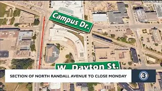 Section of North Randall to close Monday