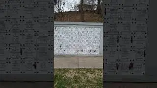 A close up of the United States Naval Academy Columbarium in Annapolis