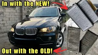 How To Replace The Cabin Filters, Recirculation Filter & Engine Air Filter on a BMW E70 X5!