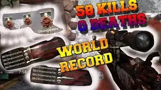Call of Duty WW2 - TDM WORLD RECORD - HIGHEST KILLSTREAK and MOST KILLS (58-0) SNIPING ONLY