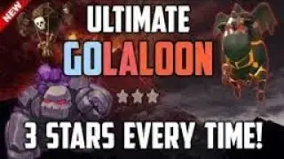 GoLaLoon Th9 Max Attack Strategy(3 Stars EveryTime!) - Clash Of Clans