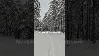 My shoes got filled with snow 🥾❄️ #pov #sweden #nature #hiking #snow #nordic #winter #explore #cold