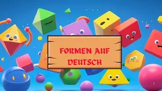 Shape learning video for kids in German