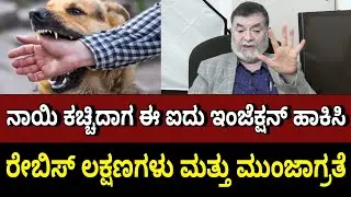 Dog Bite Treatment & Rabies Symptoms | ರೇಬಿಸ್ ಲಕ್ಷಣಗಳು.? ಮುಂಜಾಗ್ರತೆ | Dr Anjanappa About Dog Bite