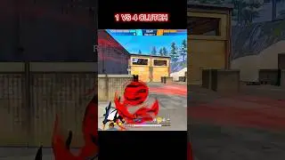 Solo vs Squad 😈 1v4 Clutch in CS-RANKED | Free Fire #freefire #viral #trendingshorts #1vs4 #shorts