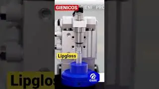 #gienicos #cosmeticfillingmachine #lipgloss #how to feed wipers to the lipgloss bottle