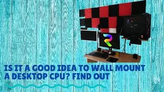 How to Mount a Massive Coolermaster H500 Desktop CPU on a Wall #cpumount #cpu