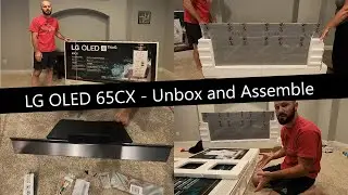 Noob Unboxing, Assembly, and Initial Setup for LG OLED TV (LG 65