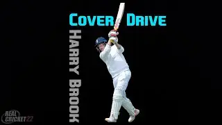 Harry Brook Cover Drive in Real Cricket 22 | #Shorts #HarryBrook #RC22 #CoverDrive #ENGvsNZ #ECB