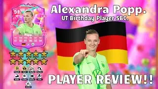 🎂⭐ 91 Rated Alexandra Popp Player Review! FUT Birthday SBC!🔥🎂. FC 25 Ultimate Team