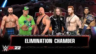 Матч «Elimination Chamber» на 6 человек. Полный геймплей №5 | WWE2K22 | 4K