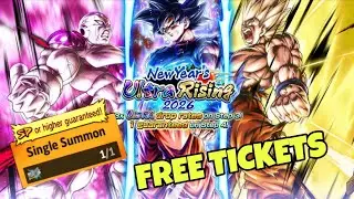 New Years Ultra Rising Free Ticket Summon Dragon Ball legends 2026