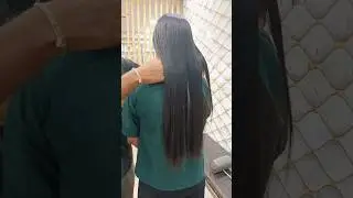 Smoothening hair treatment #smoothening #haircare #hairshine #hairtutorial #smoothhair #haircut #art