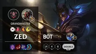 Zed Bot vs Ezreal - KR Grandmaster Patch 10.20