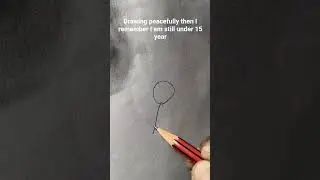 I was drawing peacefully then I remember I am still under 15 year #art#drawing#trend#fyp