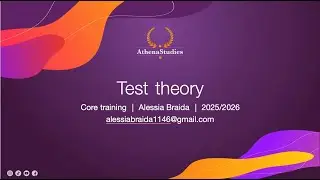 Test Theory | Core training | TIU PSY