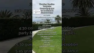 Sample Wedding Timeline (Ceremony at 4:00pm With No First Look)