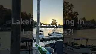 Lakefront dining in Los Angeles County does exist! 📍Boccacci&rsquo;s in Westlake Village, California 🌅