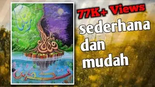 cara membuat kaligrafi kontemporer sederhana