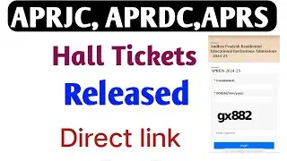 How to download Aprjc hall ticket|how to download aprdc hall ticket|how to download aprs hall Ticket