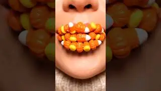 Wait. Is this Real? Candy Corn lipstick Transformation ASMR #asmr#christmas #beauty #lipmakeup