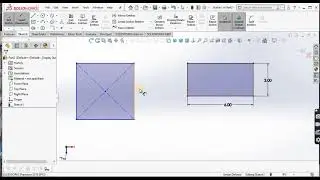 rectangle command with smart dimension