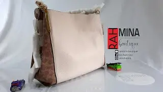 coach dalton 31 with signature canvas blocking I review I unboxing