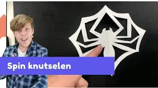 Papieren spin knutselen - Herfst