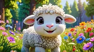 Mary Had a Fluffy Lamb | Nursery Rhyme & Kids Song | Animal Poems for Children