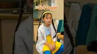 Doctor Cassie Helps Blippi's Sick Puppy🥺! Pretend Play Adventure! #blippi #shorts
