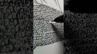 Drawing using names #typography #drawing #art #portrait #sketch #penart #artist