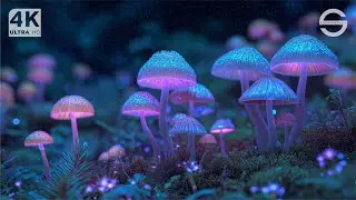 Instant Deep Sleep Music 432Hz ✨ Soft Piano in Bioluminescent Forest (3 Hours)