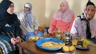لبنى جابت الكيكة والمسمن تفطر جمعة و ادريسية