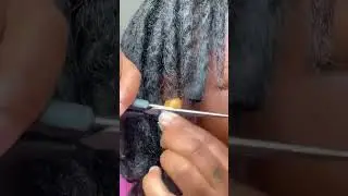 Cutting bangs on my locs ✂️