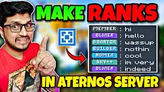 How To Make Ranks in Aternos Server | How To Create Ranks In Aternos | Make Ranks With Luckperms