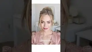 High Bun Hairstyle | #hairstyled #updohairstyles #schoolhairstyle #messybuntutorial #hairstylevideo