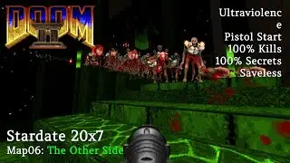 Stardate 20x7 Map06 (The Other Side) UVMax in 10:43 with Commentary