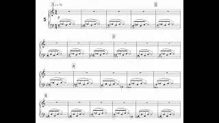 Philip Glass - Etude n°5 (Book 1) - Piano + Sheet Music