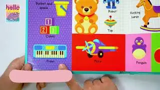 Learn Words Picture Dictionary Board Book For Kids | Brijbasi Hello Friend Books.